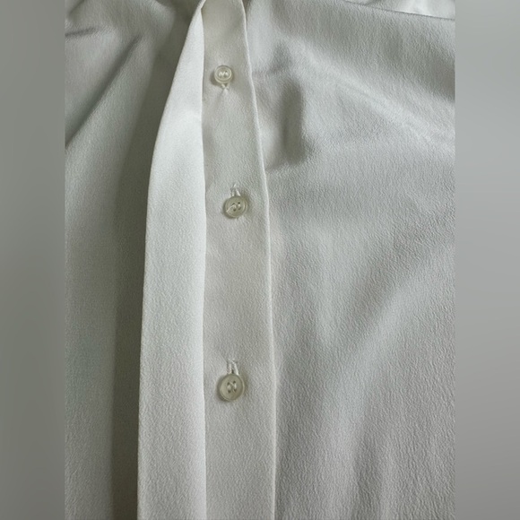 Vintage Eaton Secretary Peter Pan Collar Pleated Blouse Ruffle cuffs 12 - Picture 6 of 6